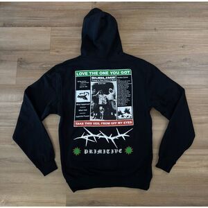 Primitive X Sublime Zine Track List Black Hoodie Size S M L Official Merch New